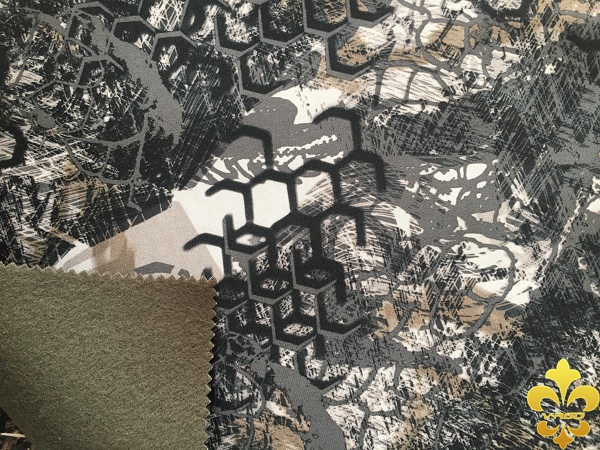TWILL PONGEE PRINT BONGDING BRUSH