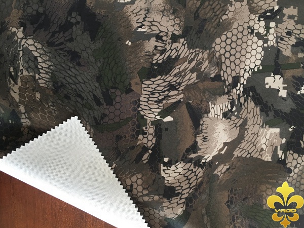 TWILL PONGEE WR PRINT BONGDING KNITED